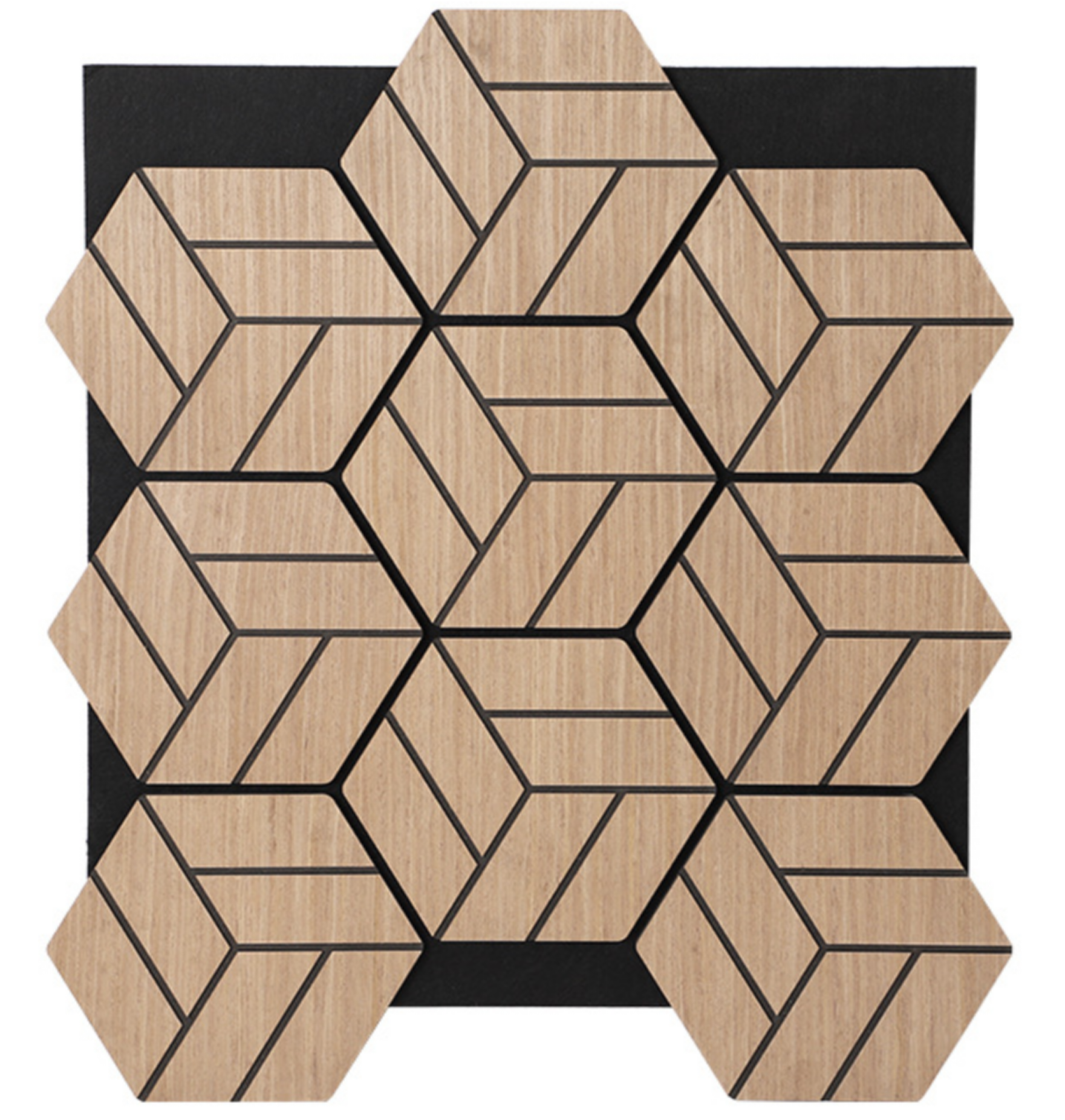 Hexagon acoustic diffusion panel