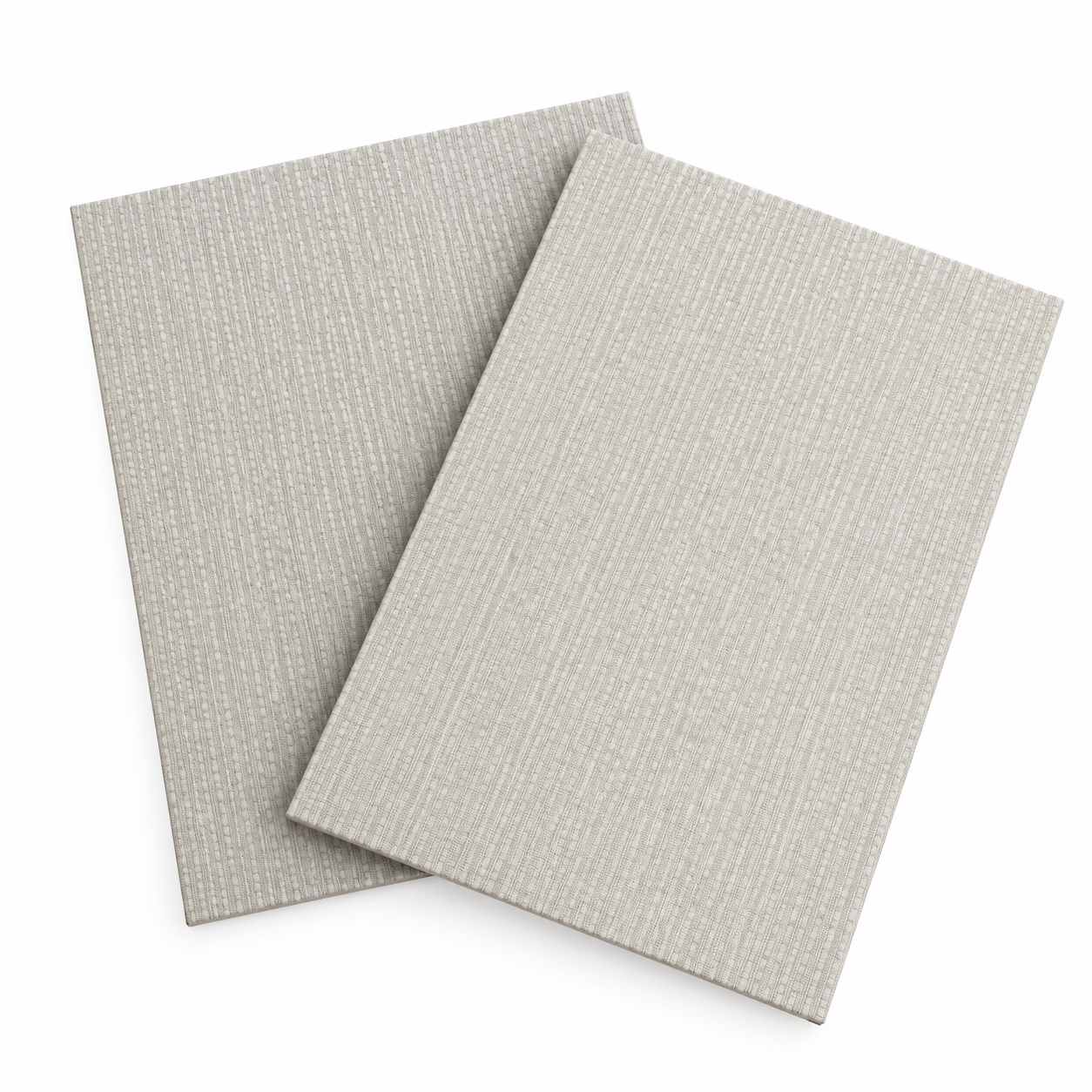 PVC veneered PET acoustic panel, linen texture PVC faced polyester sound absorbing wall panel
